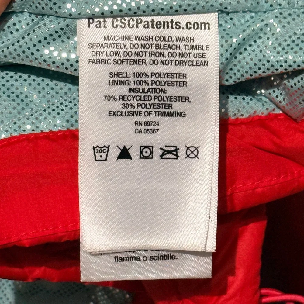 Columbia Sportswear Women L Red Bugaboo Omni-Heat Snow Ski Jacket Insulated